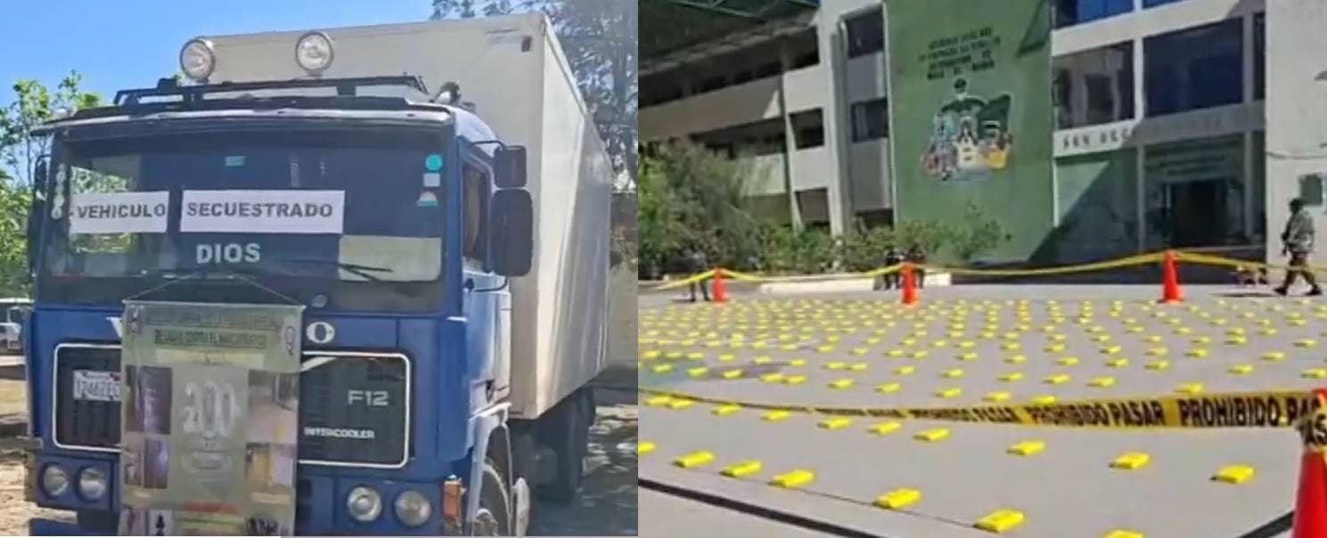 Encuentran 360 paquetes de cocaína en compartimiento oculto de camión en Bermejo