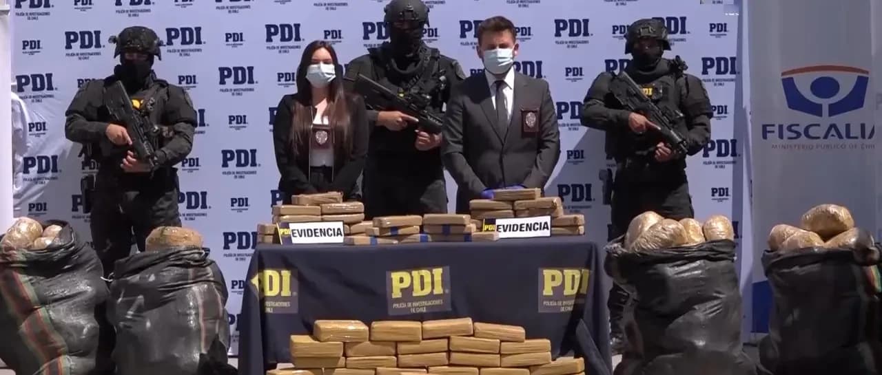 Chile condena a 10 años a boliviano que transportaba casi tres toneladas de droga valuadas en $us 15 millones